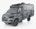 Hymer MLT580 2024 3Dモデル wire render