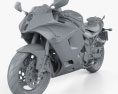 Hyosung GT650R 2015 Modello 3D clay render