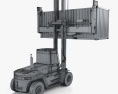 Hyster H10 Forklift with Shipping Container 2015 3d model