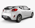 Hyundai Veloster 2015 3D 모델  back view