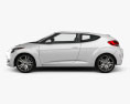 Hyundai Veloster 2015 3D 모델  side view