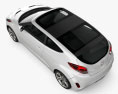 Hyundai Veloster 2015 3D模型 顶视图