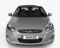 Hyundai Accent (i25) 세단 2015 3D 모델  front view