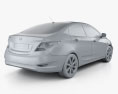 Hyundai Accent (i25) 轿车 2015 3D模型