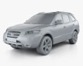 Hyundai Santa Fe 2007 3D模型 clay render