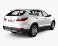 Hyundai Santa Fe 2012 3D 모델  back view