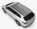 Hyundai Santa Fe 2012 3D模型 顶视图