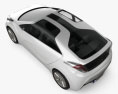 Hyundai Blue-Will 2010 3D-Modell Draufsicht