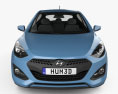 Hyundai i30 3ドア ハッチバック 2015 3Dモデル front view