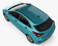 Hyundai i30 5ドア ハッチバック (EU) 2015 3Dモデル top view