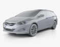 Hyundai i40 Tourer EU 2015 3D модель clay render