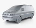 Hyundai H-1 Пассажирский фургон 2007 3D модель clay render