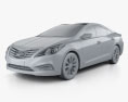 Hyundai Azera 2015 3d model clay render