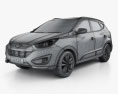 Hyundai Tucson (ix35) US 2013 3Dモデル wire render
