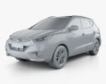 Hyundai Tucson (ix35) 2016 3d model clay render