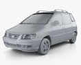 Hyundai Matrix (Lavita) 2010 3d model clay render