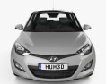 Hyundai i20 3도어 2015 3D 모델  front view