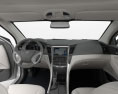 Hyundai Sonata (YF) hybrid with HQ interior 2018 3d model dashboard