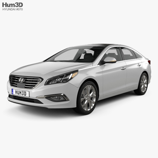 Hyundai Sonata (LF) HQインテリアと 2018 3Dモデル