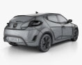 Hyundai Veloster with HQ interior 2017 3d model