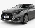 Hyundai Veloster Turbo HQインテリアと 2017 3Dモデル