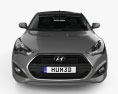 Hyundai Veloster Turbo HQインテリアと 2017 3Dモデル front view