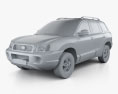 Hyundai Santa Fe (SM) 2005 3d model clay render