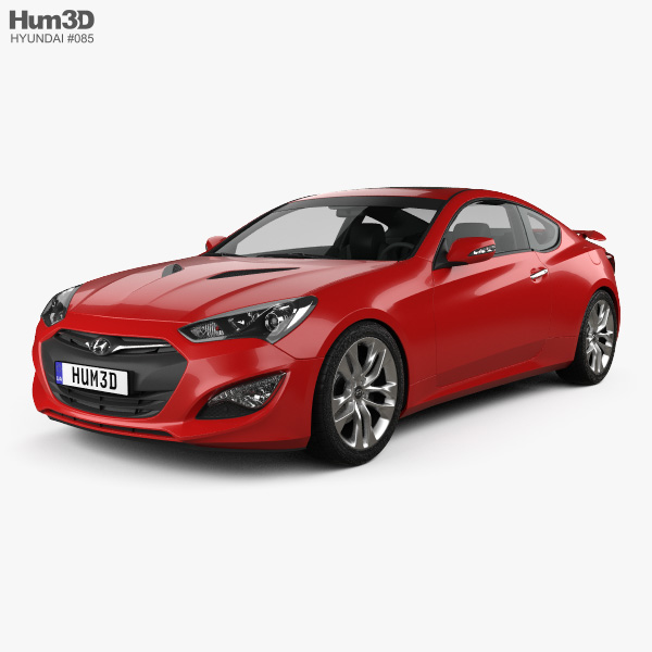 Hyundai Genesis coupe with HQ interior 2017 3D model
