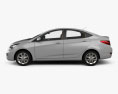 Hyundai Accent (RB) sedan with HQ interior 2017 3d model side view