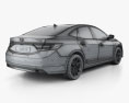 Hyundai Grandeur (HG) 인테리어 가 있는 2014 3D 모델 