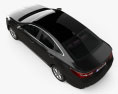 Hyundai Grandeur (HG) 인테리어 가 있는 2014 3D 모델  top view