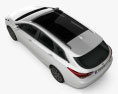 Hyundai i40 wagon 2018 3D模型 顶视图