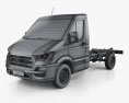 Hyundai H350 Cab Chassis 2018 3D-Modell wire render