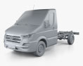 Hyundai H350 Cab Chassis 2018 3D-Modell clay render