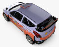 Hyundai i20 WRC with HQ interior 2012 3d model top view
