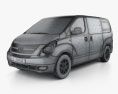 Hyundai iLoad з детальним інтер'єром 2015 3D модель wire render