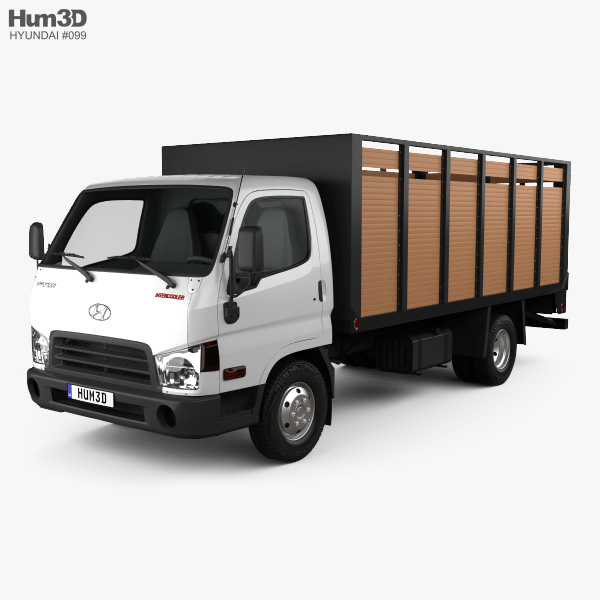 Hyundai HD65 Flatbed Truck 2015 3D model