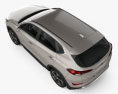 Hyundai Tucson 2017 Modello 3D vista dall'alto