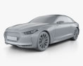 Hyundai Vision G 2015 3D模型 clay render