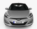 Hyundai i30 5ドア HQインテリアと 2018 3Dモデル front view