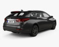 Hyundai i40 wagon с детальным интерьером 2015 3D модель back view