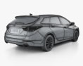 Hyundai i40 wagon 인테리어 가 있는 2015 3D 모델 