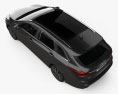 Hyundai i40 wagon con interni 2015 Modello 3D vista dall'alto