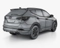 Hyundai Santa Fe avec Intérieur 2019 Modèle 3d