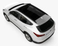 Hyundai Santa Fe con interior 2019 Modelo 3D vista superior