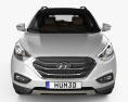 Hyundai Tucson con interni 2017 Modello 3D vista frontale
