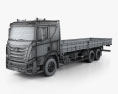 Hyundai Xcient Бортовой грузовик 2017 3D модель wire render