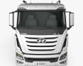 Hyundai Xcient Flatbed Truck 2017 Modello 3D vista frontale