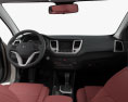 Hyundai Tucson com interior 2019 Modelo 3d dashboard