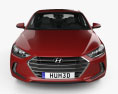 Hyundai Elantra 2020 3D模型 正面图